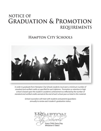 NOTICE OF Graduation & Promotion - Hampton.k12.va.us