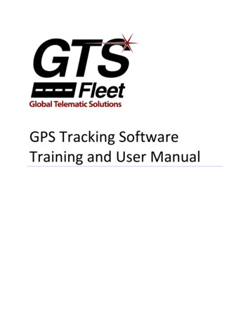 GPS Tracking Software Training And User Manual - GTS Fleet