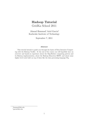 Hadoop Tutorial GridKa School 2011 - KIT