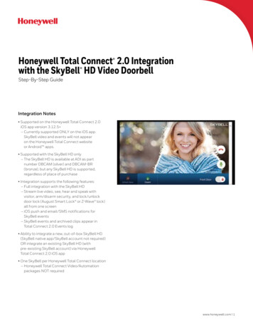 Honeywell Total Connect And Skybell HD Video Doorbell Integration