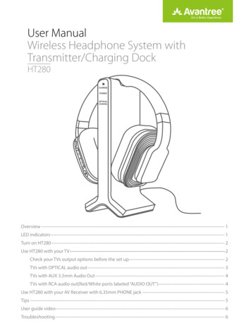 User Manual Wireless Headphone System With Transmitter . - Storyblok