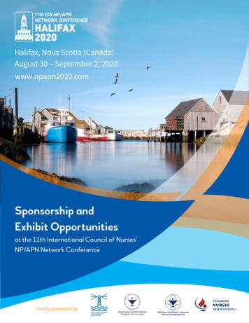 Halifax, Nova Scotia (Canada) August 30 - September 2, 2020 Npapn2020