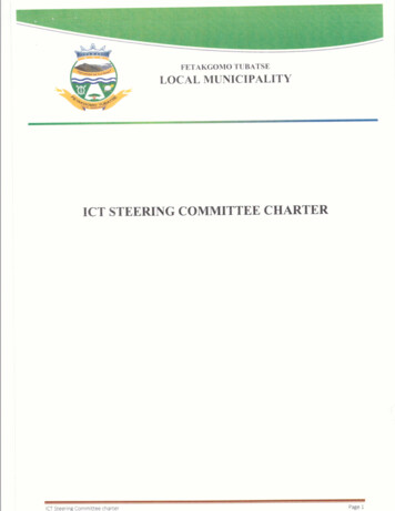 Ict Steering Committee Charter