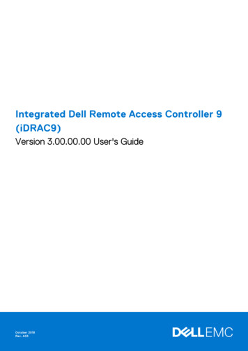 Integrated Dell Remote Access Controller 9 (iDRAC9) Version 3.00.00.00 .