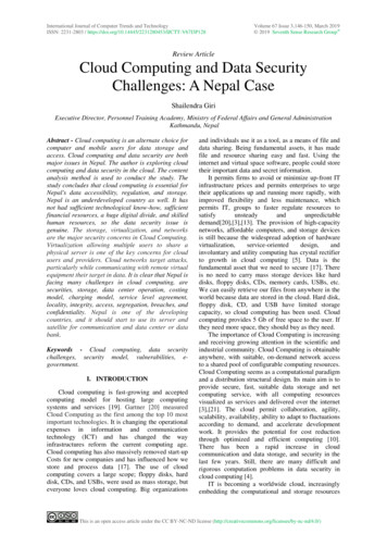 Cloud Computing And Data Security Challenges: A Nepal Case