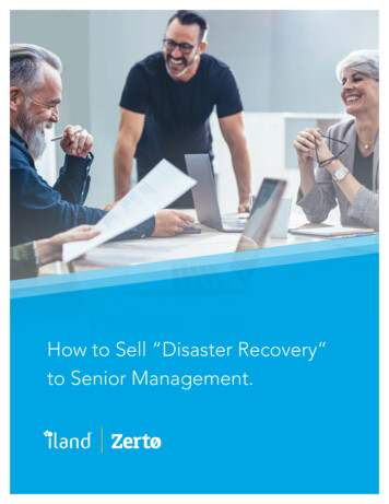How To Sell Disaster Recovery To Senior Management. - Iland
