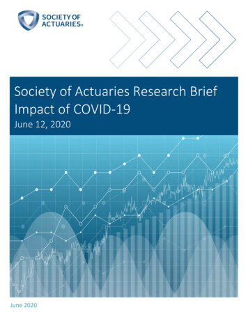 Society Of Actuaries Research Brief Impact Of COVID-19