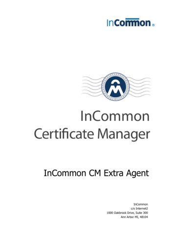 InCommon CM Extra Agent - Comodo Cybersecurity