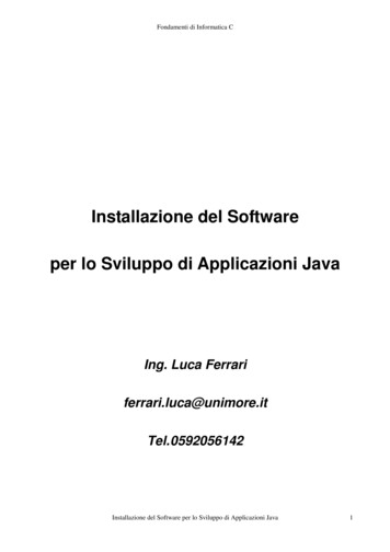 Installazione Java V2 - Unimore