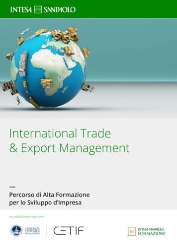 International Trade & Export Management