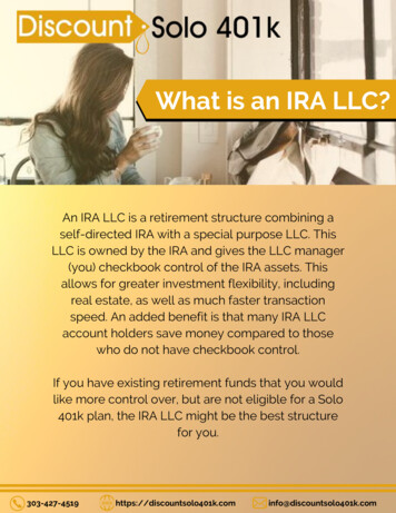 What Is An IRA LLC? - Discountsolo401k 