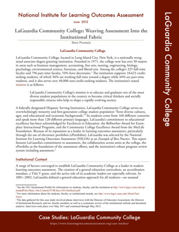LaGuardia Community College: Weaving Assessment Into The . - NILOA