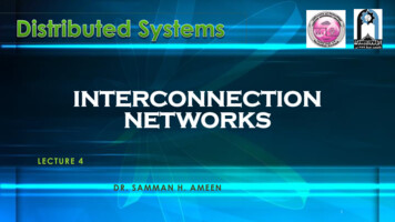 INTERCONNECTION NETWORKS - University Of Technology, Iraq