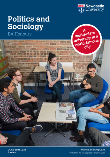 Politics And Sociology - ReportLab