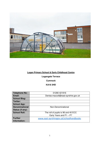 Logan Primary School Handbook - East Ayrshire