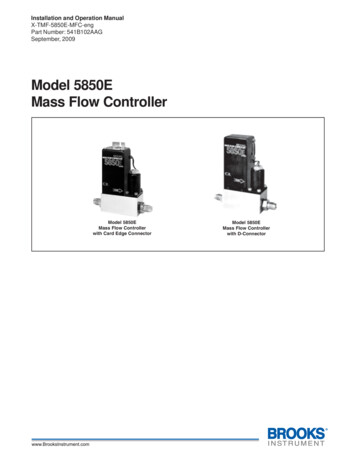 Model 5850E Mass Flow Controller - Brooks Instrument