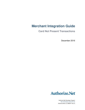 Merchant Integration Guide - Authorize 