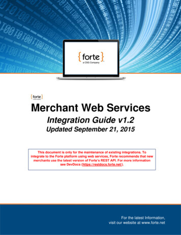 Merchant Web Services Integration - Forte 