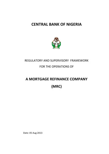 Mortgage Refinance Company Regulatory Framework