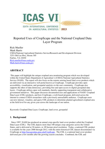 Reported Uses Of CropScape And The National Cropland Data Layer . - USDA