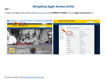 Navigating Aggie Access Online - North Carolina A&T State University