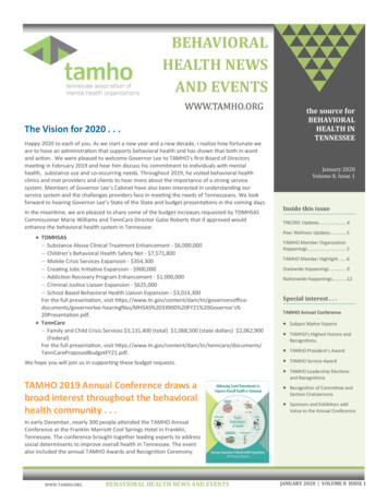 Behavioral Health News And Events - Tamho