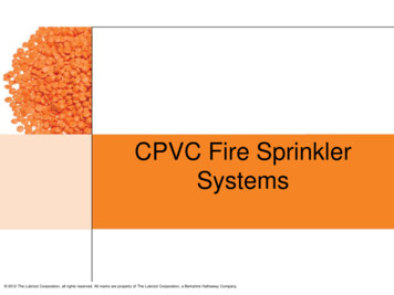 CPVC Fire Sprinkler Systems - The C&S Companies