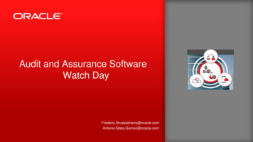Audit And Assurance Software Watch Day - Iiabel.be
