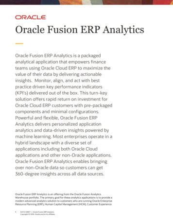Oracle Fusion ERP Analytics