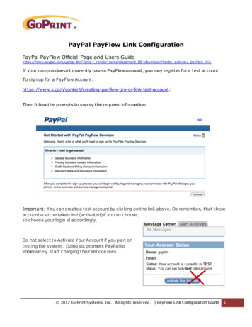 PayPal PayFlow Link Configuration - Goprintsupport 