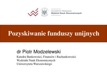 Dr Piotr Modzelewski - Uniwersytet Warszawski