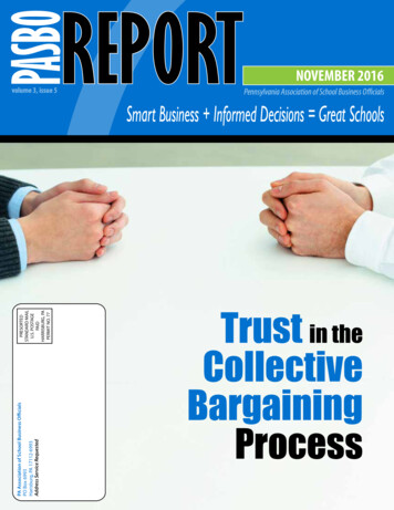 In The Collective Bargaining Process