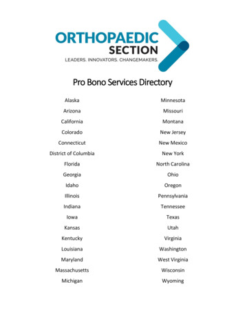 Pro Ono Services Directory