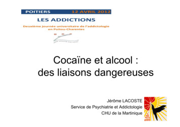 Cocaïne Et Alcool « Des Liaisons Dangereuses