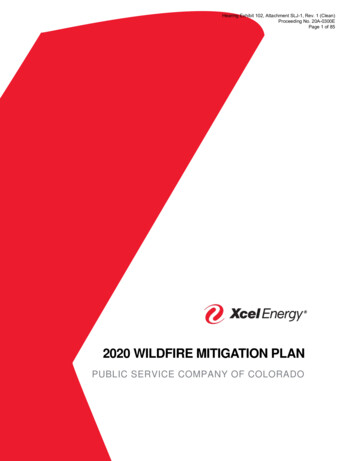 2020 Wildfire Mitigation Plan