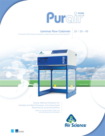 Laminar Flow Cabinets 24 36 48 - Air Science