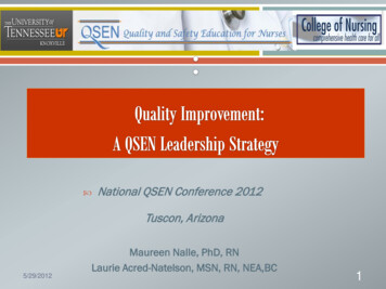 National QSEN Conference 2012 Tuscon, Arizona