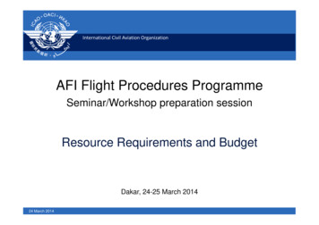 AFI Flight Procedures Programme - ICAO