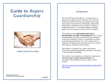 Guide To Rogers Introduction Guardianship Guardianship