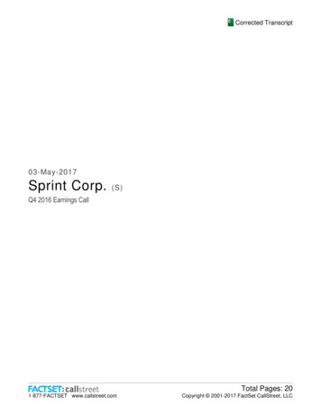 03-May-2017 Sprint Corp.