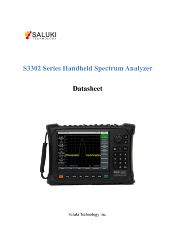 S3302 Series Portable Spectrum Analyzer - Salukitec 