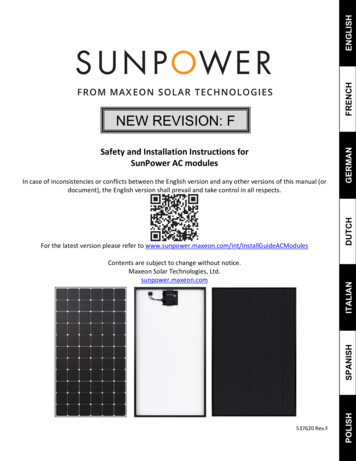 SunPower AC Modules GERMAN
