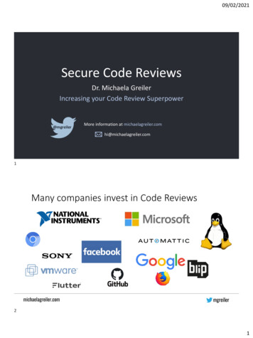 Secure Code Review - Dr. McKayla