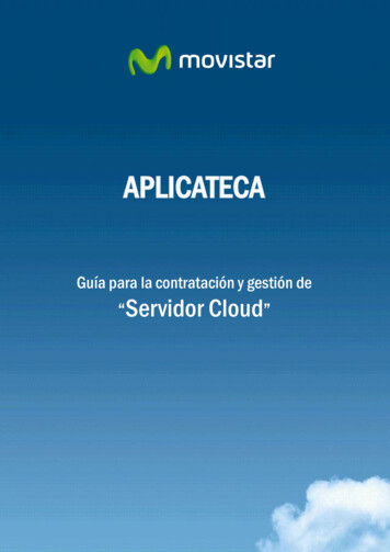 GUIA RAPIDA APLICATECA: Servidor Cloud - Movistar