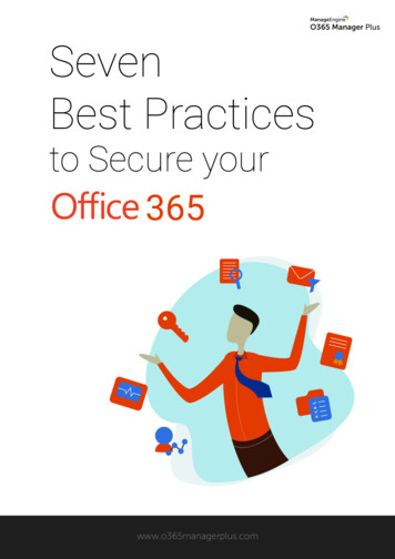 Seven Best Practices To Secure Your Office 365 Book