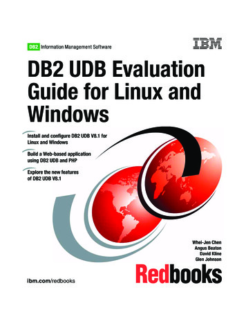 DB2 UDB Evaluation Guide For Linux And Windows - Kev009 