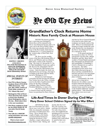 Ye Old Tye News - Dover Area Historical Society