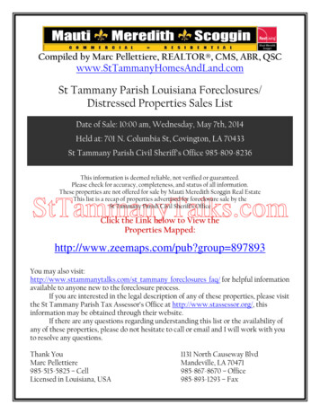 St Tammany Parish Foreclosure Sale - StTammanyTalks 