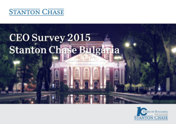 CEO Survey 2015 Stanton Chase Bulgaria