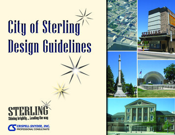 City Of Sterling Design Guidelines